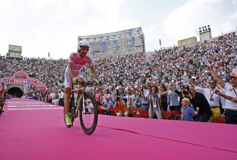 Die letzte Etappe des Giro d'Italia in Verona